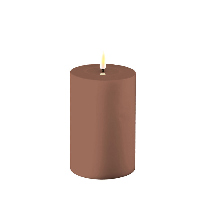 Flameless Outdoor Mocha LED Candle