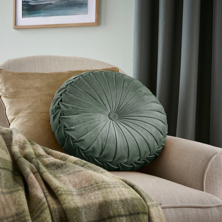 Rosanna Velvet Round Cushion