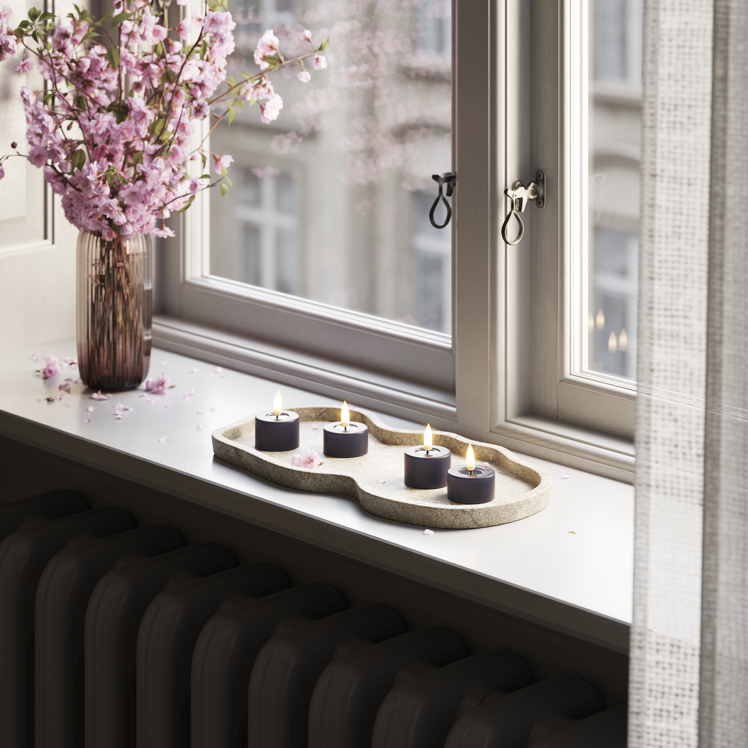 Flameless LED Royal Blue Set of 2 Tealights