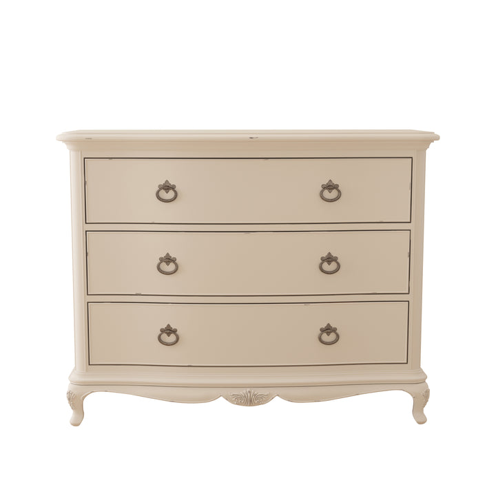 Ivory 3 Drawer Low Chest