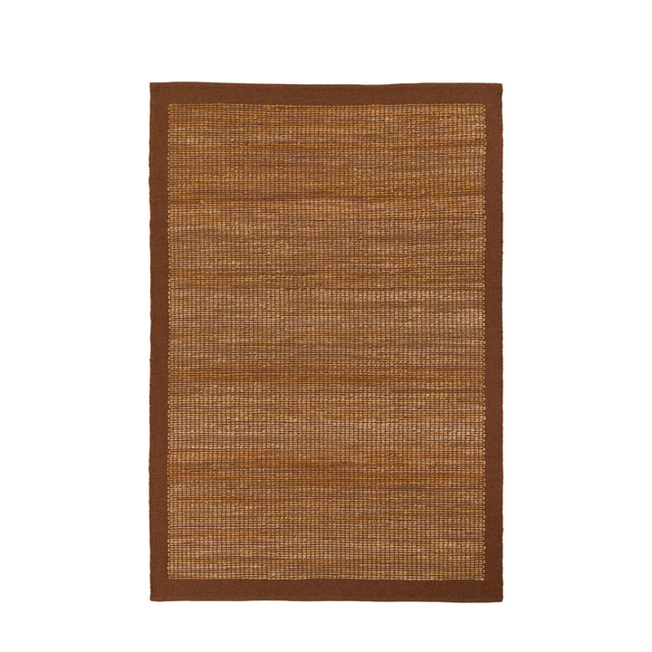 Mirelle Hand Woven Wool & Jute Rug - Chocolate