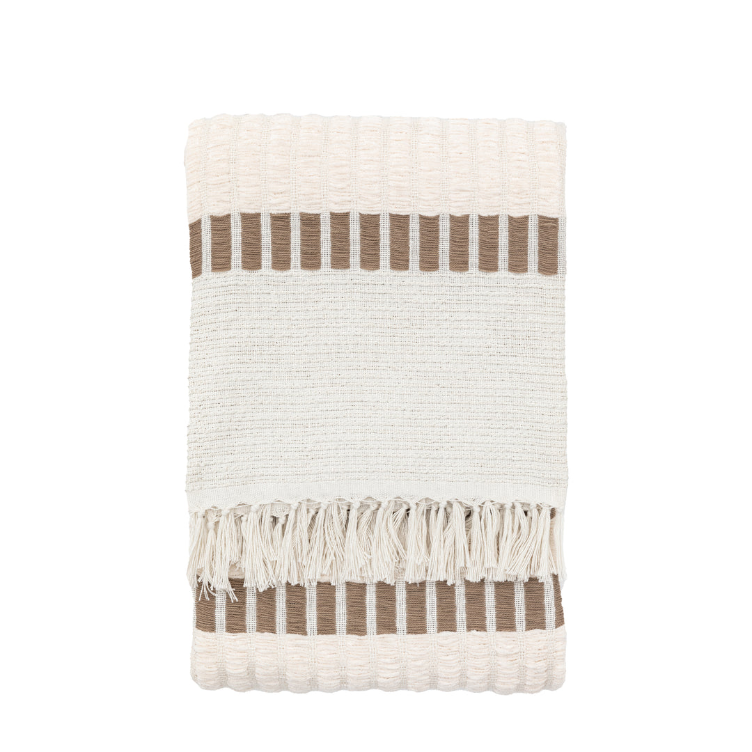 Longshaw Woven Outdoor Throw in Natural 130 x 170cm