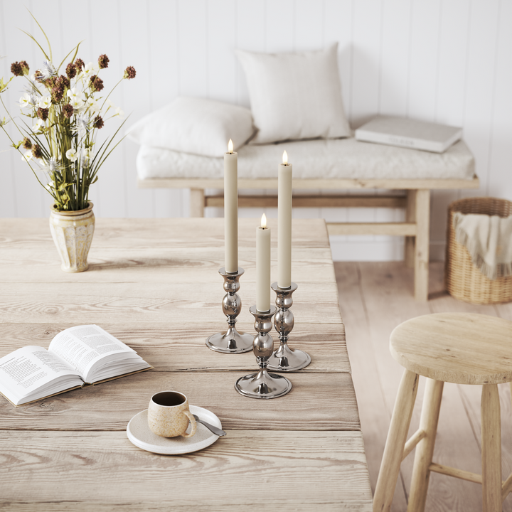 Flameless LED Sand Wax Pillar Candle