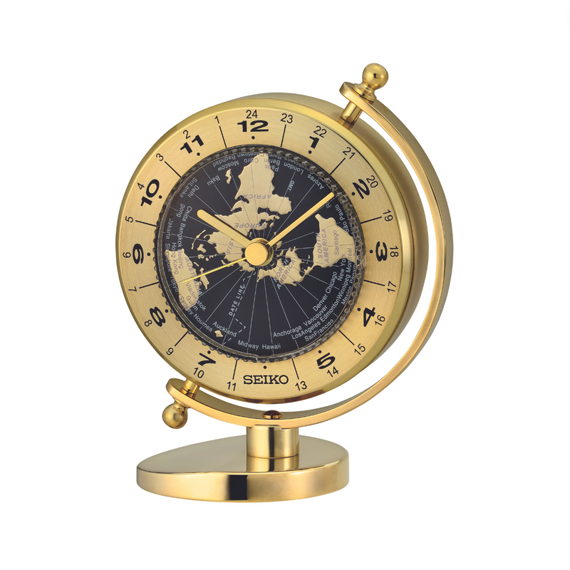 World Globe Mantel Clock