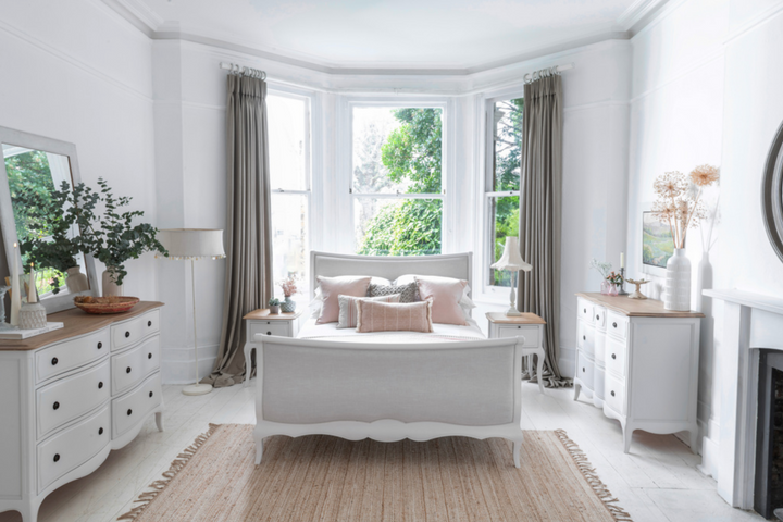 Amelie White Bed Frame