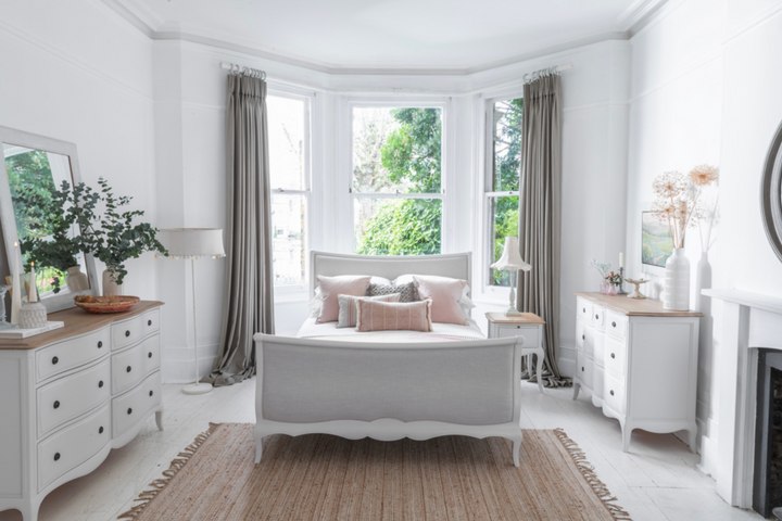 Amelie White Bed Frame