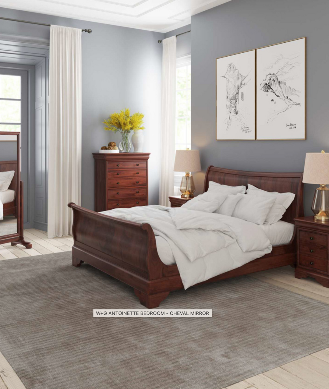 Antoinette Cheval Mirror