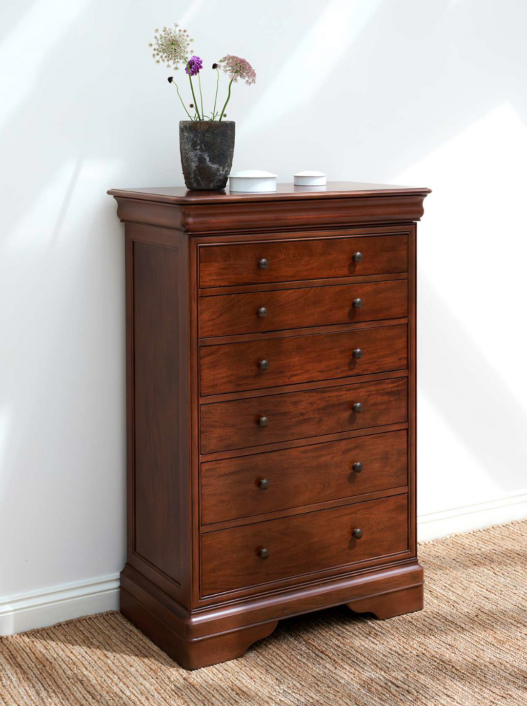 Antoinette Tall 6 Drawer Chest of Drawers