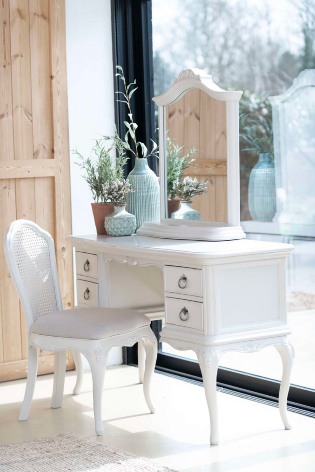 Etienne Grey Bedroom Chair