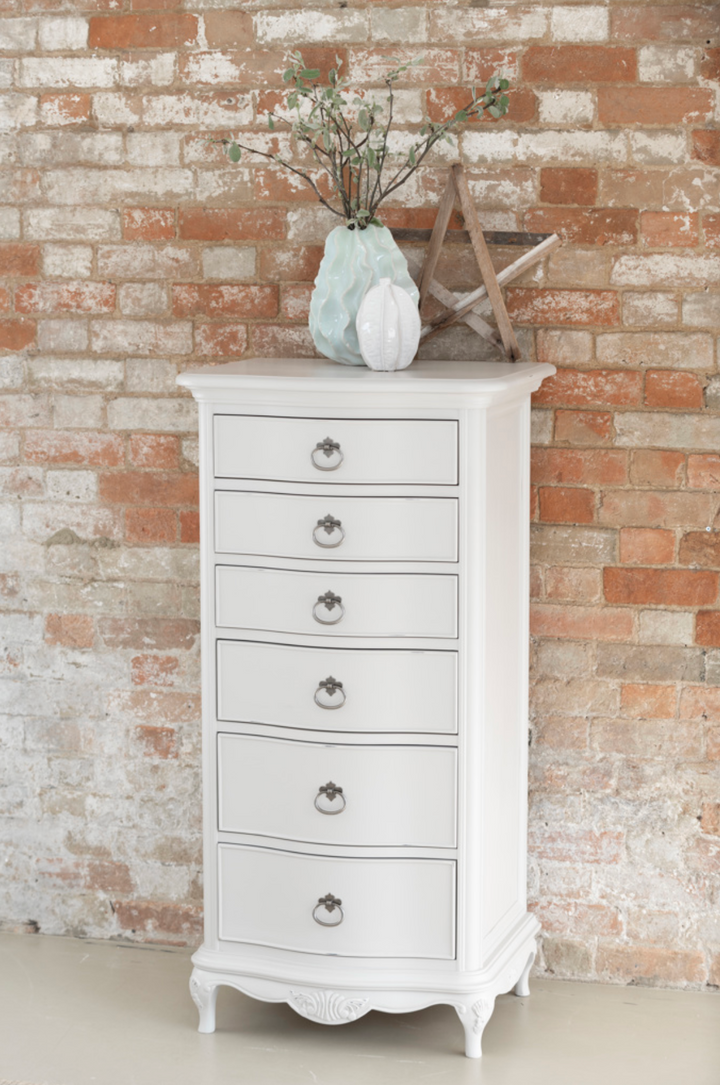 Etienne Grey 6 Drawer Tallboy