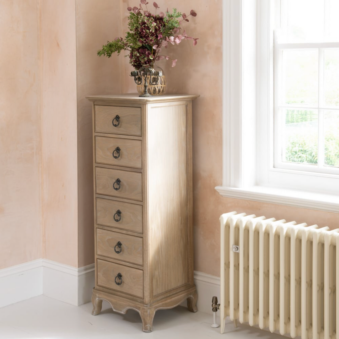 Camille 6 Drawer Tallboy Chest of Drawers