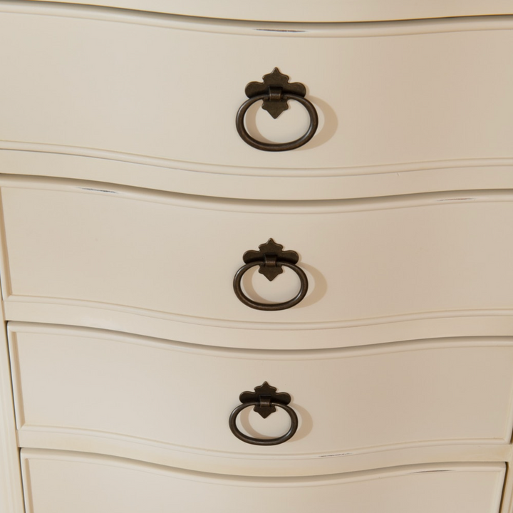 Ivory 6 Drawer Tall Boy