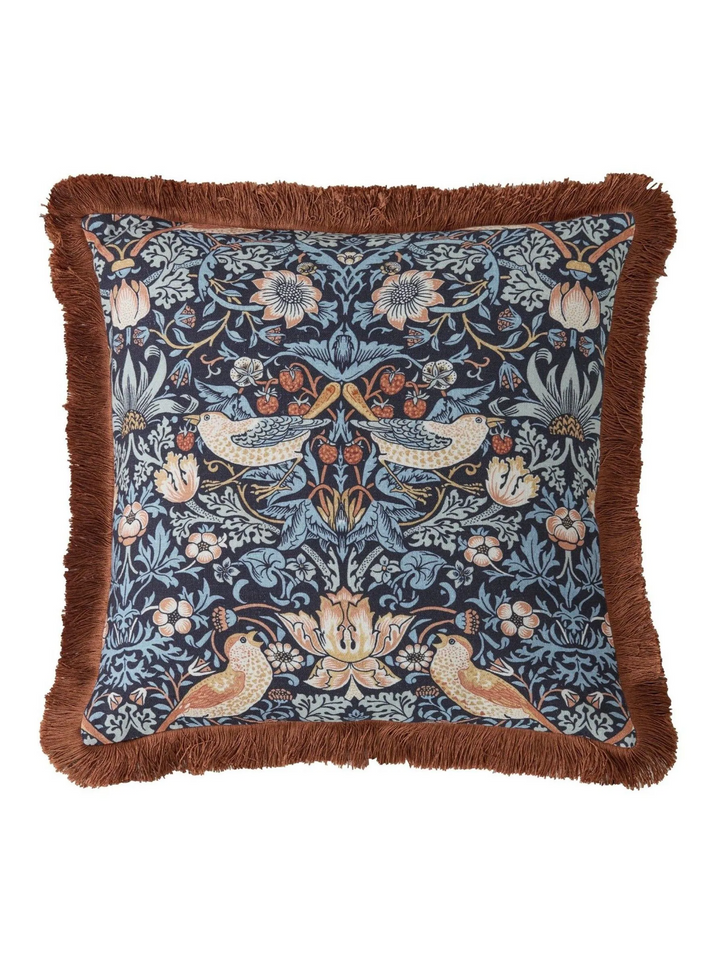 Strawberry Thief Blue Cushion 50 x 50 cm