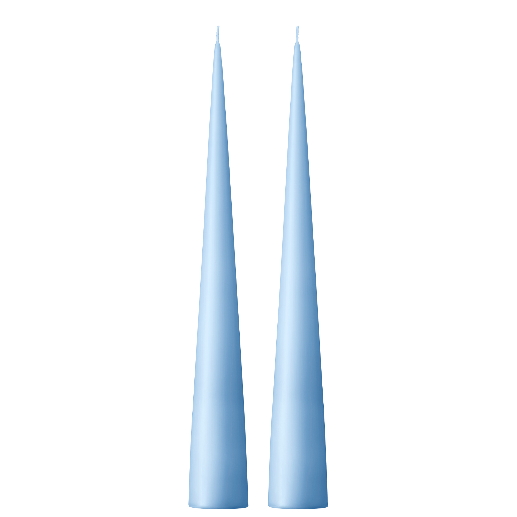 Cone Candles Sky Blue Set of 2 in Giftbox