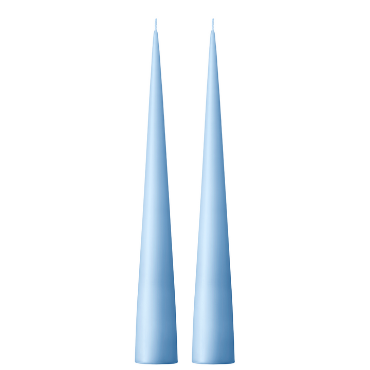Cone Candles Sky Blue Set of 2 in Giftbox