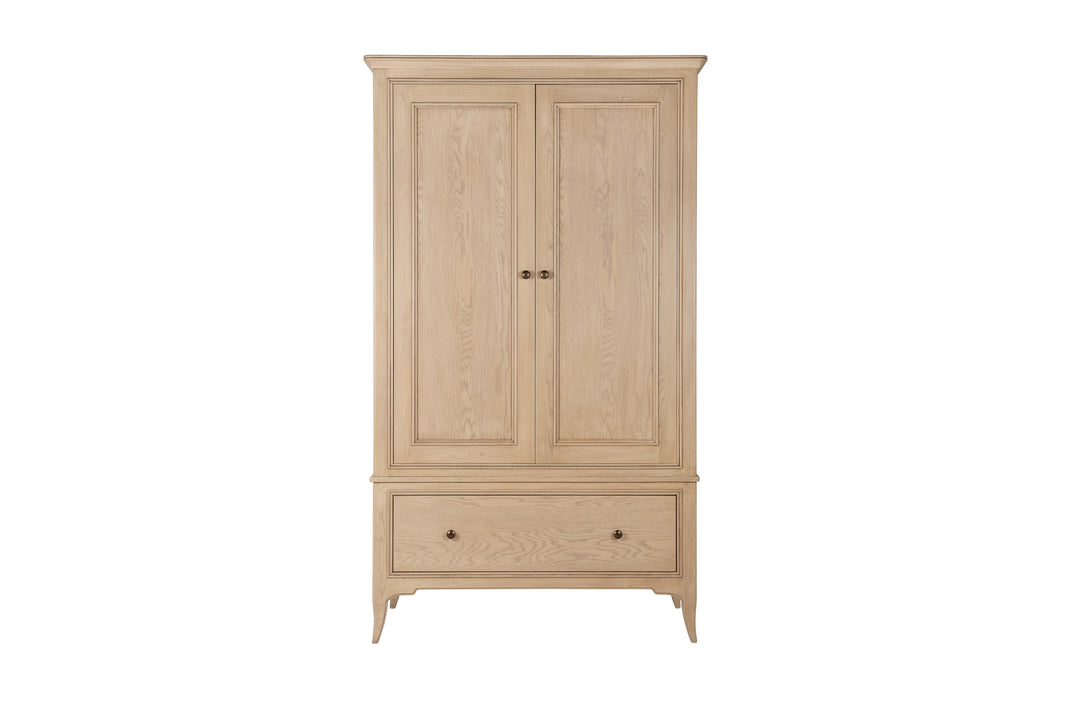Toulon 2 Door 1 Drawer Wardrobe with Mirror