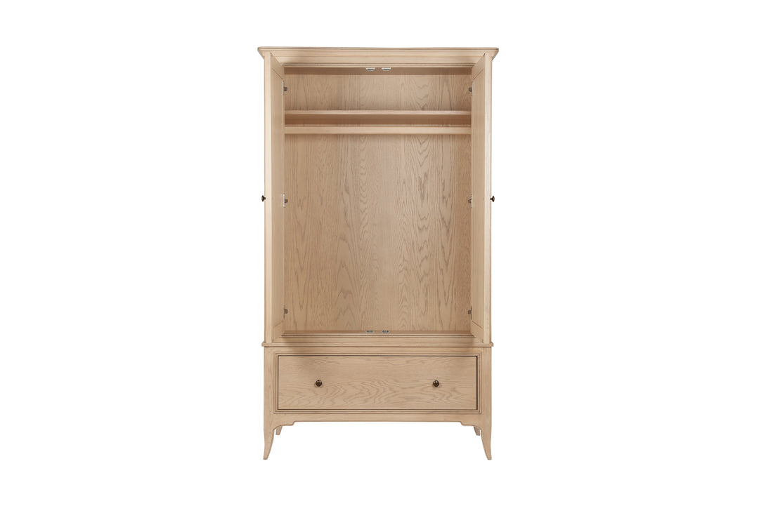 Toulon 2 Door 1 Drawer Wardrobe with Mirror