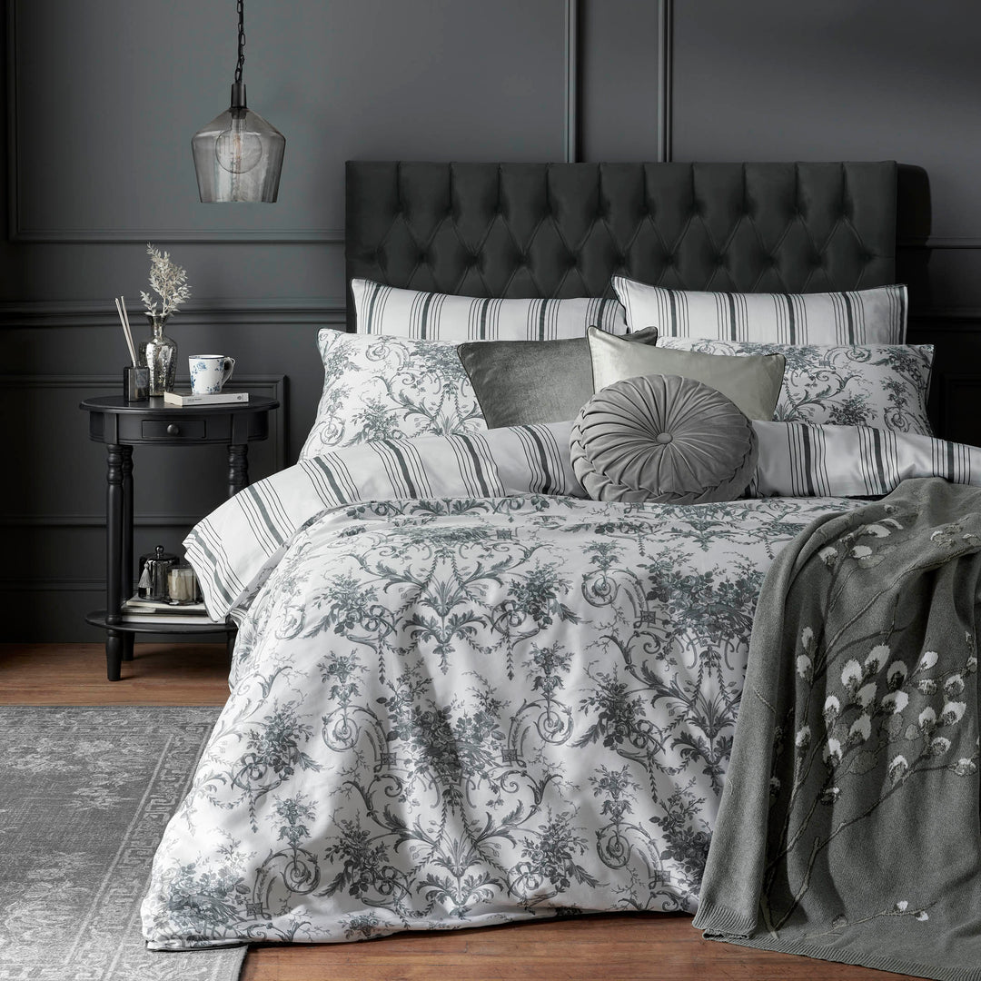 Tuileries Charcoal Duvet Set