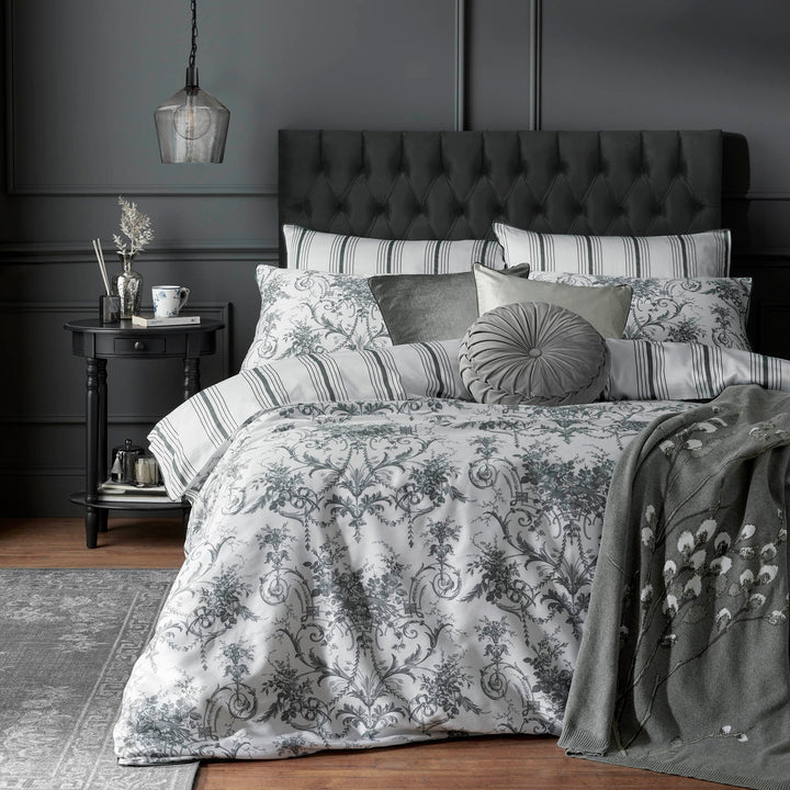 Tuileries Charcoal Duvet Set