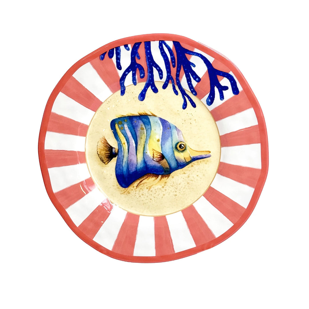 Coastal Melamine Plates Set of 2 – 21cm