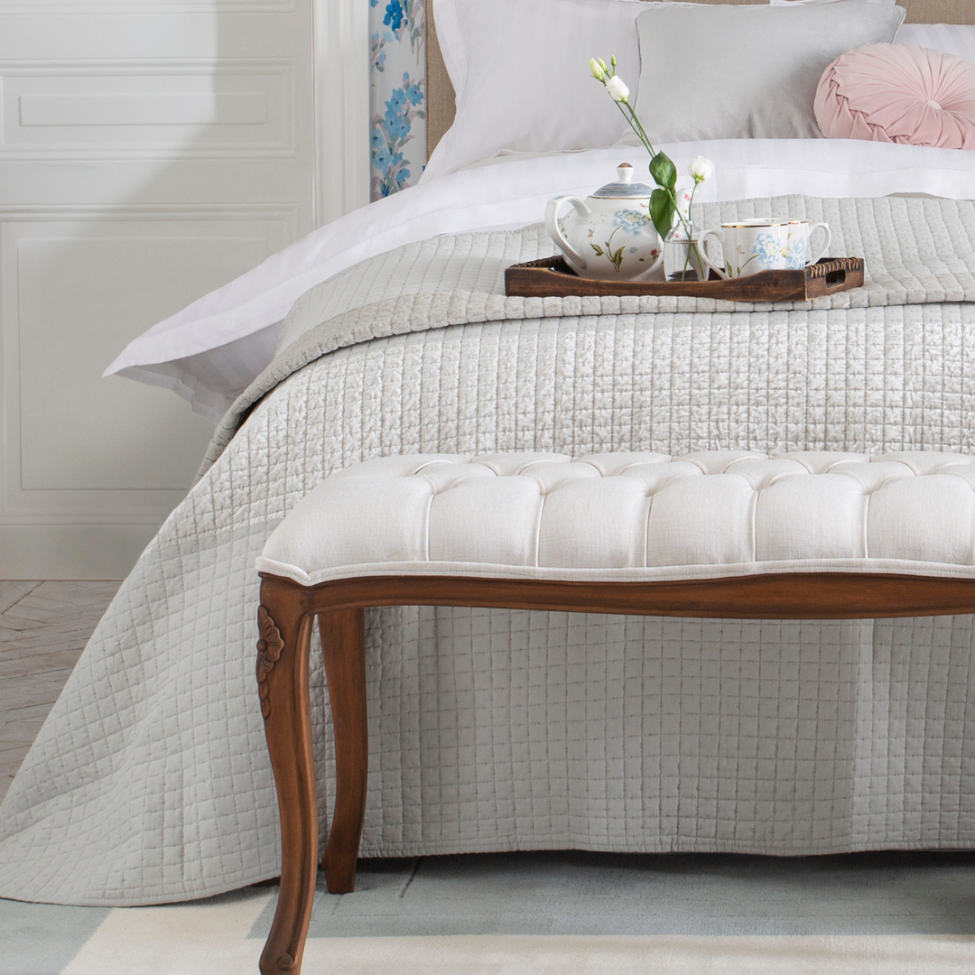 Montpellier Walnut Upholstered Bench