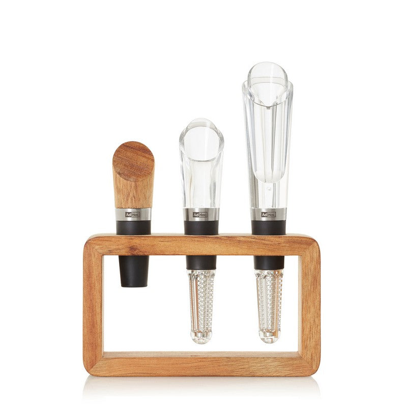 Vine Wine Aerator, Pourer & Bottle Stopper Set
