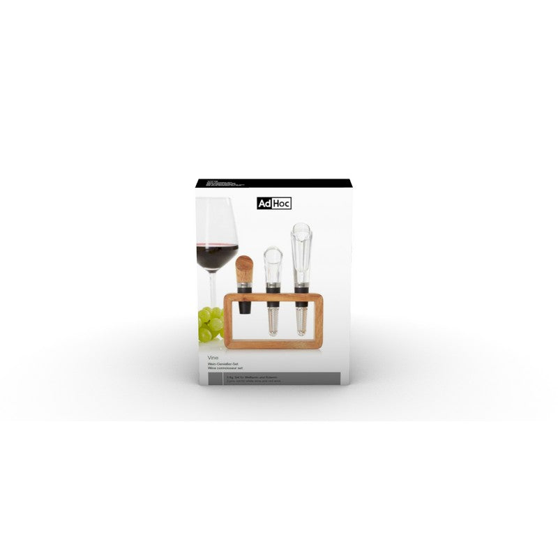 Vine Wine Aerator, Pourer & Bottle Stopper Set