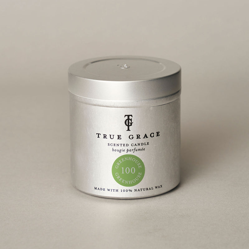 Greenhouse Walled Garden Tin Candle