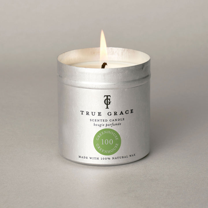 Greenhouse Walled Garden Tin Candle