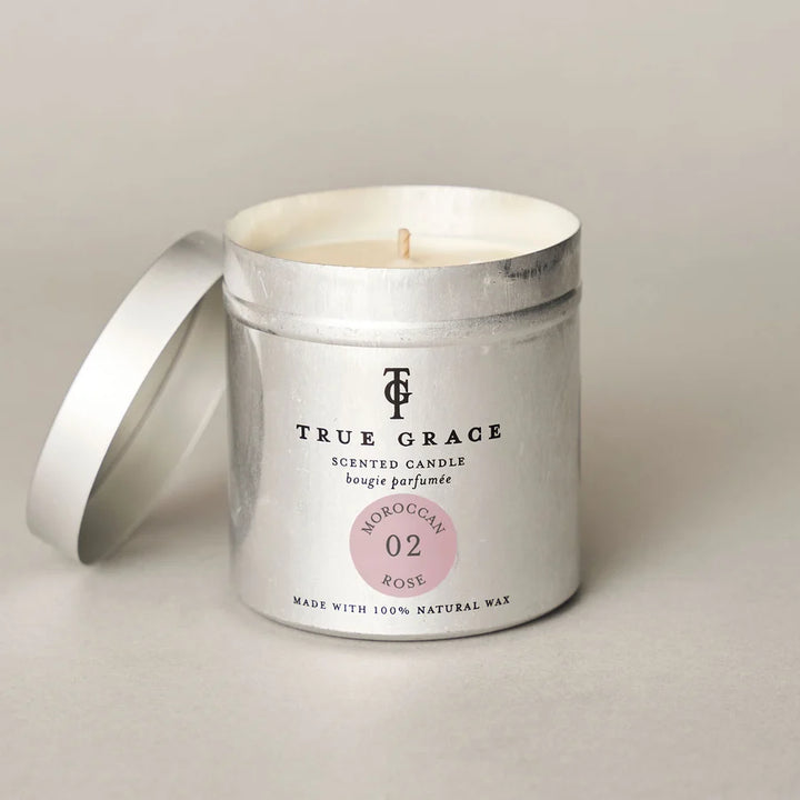 Moroccan Rose Tin Candle