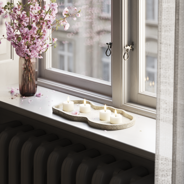 Flameless LED White Set of 4 Tealight