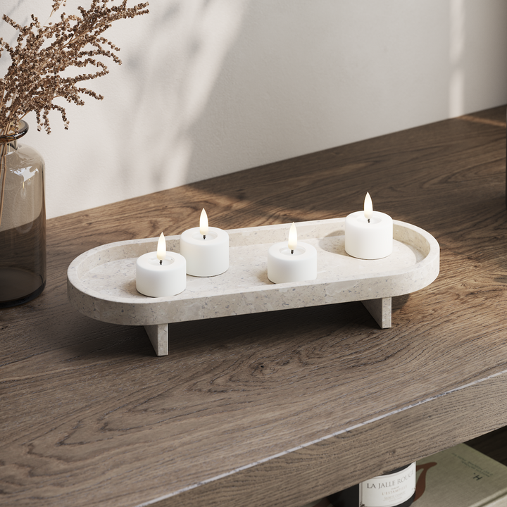 Flameless LED White Set of 4 Tealight