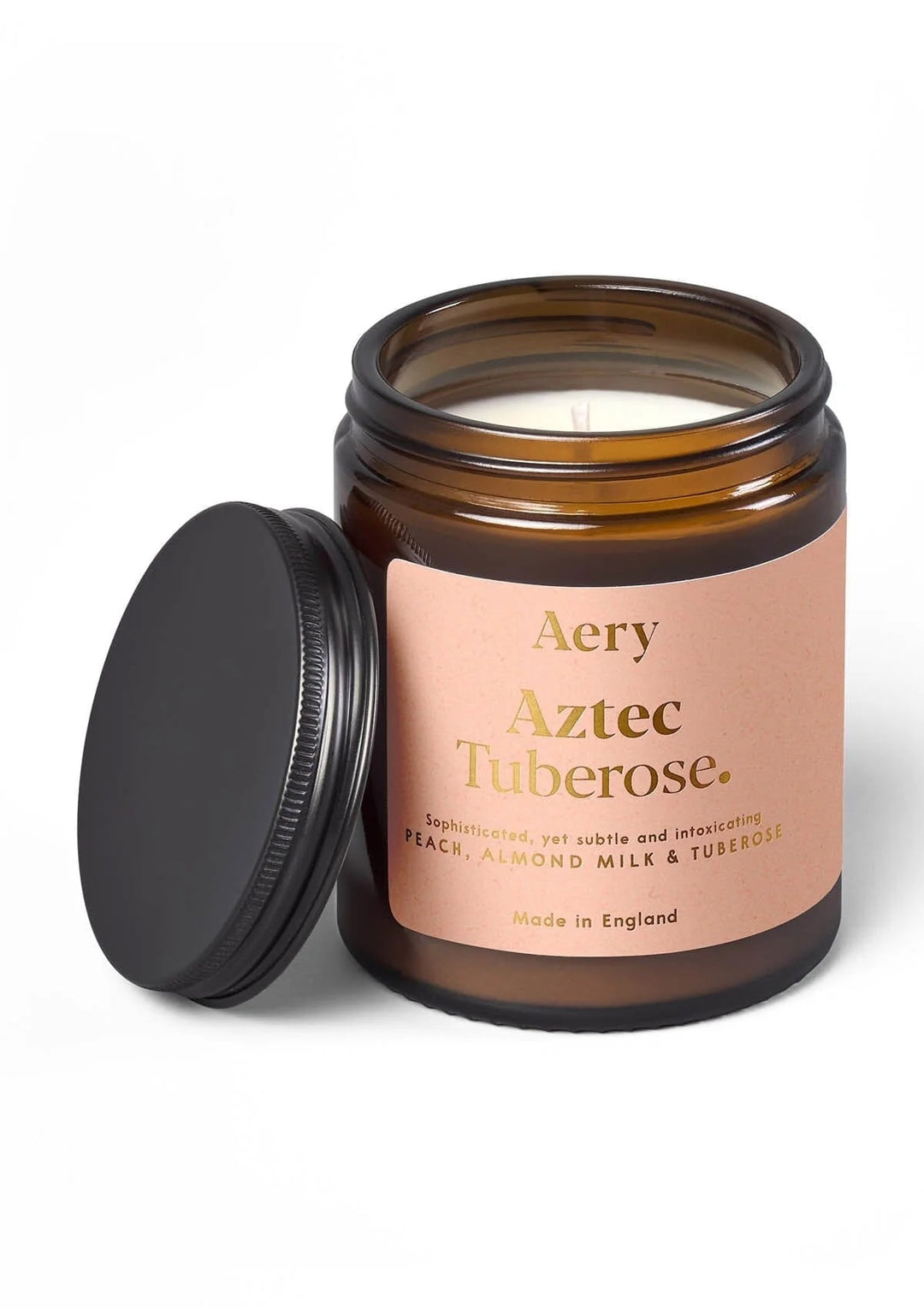 Aztec Tuberose Jar Candle - Peach, Almond Milk & Tuberose