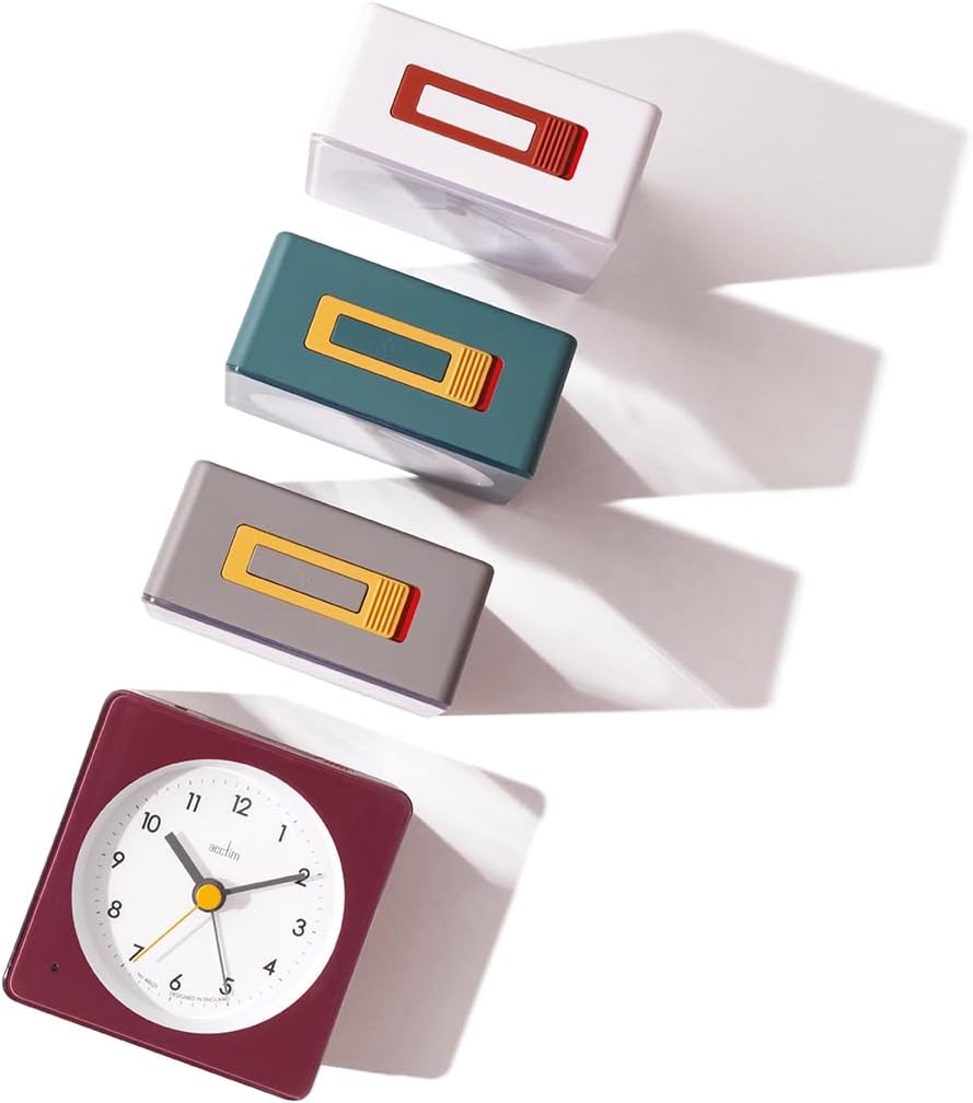 Barber White Smartlite Analogue Alarm Clock