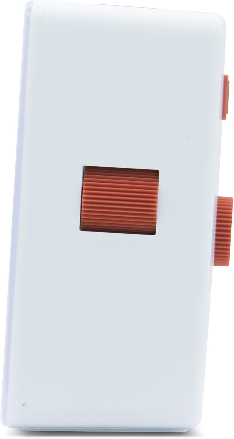 Barber White Smartlite Analogue Alarm Clock