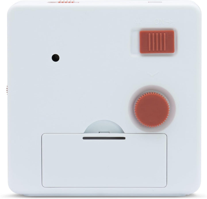 Barber White Smartlite Analogue Alarm Clock