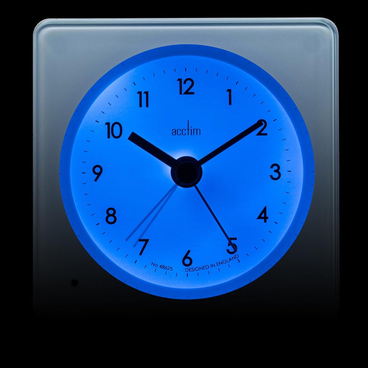 Barber White Smartlite Analogue Alarm Clock