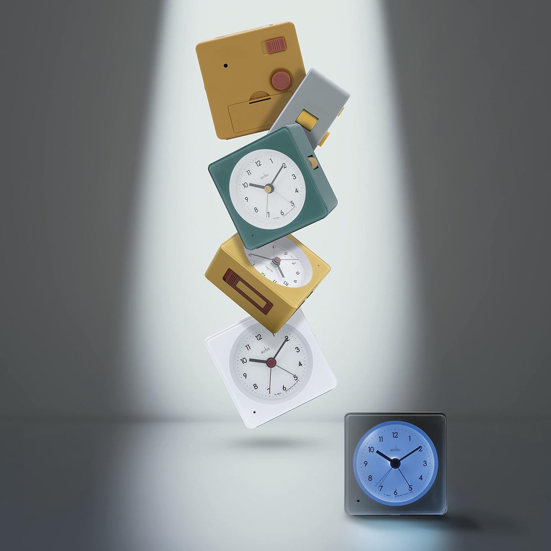 Barber White Smartlite Analogue Alarm Clock