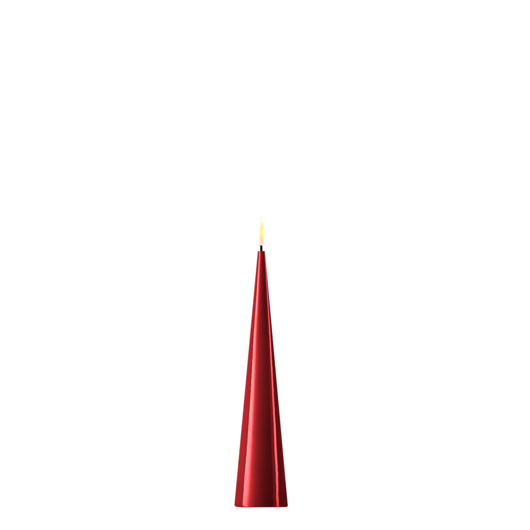 Flameless LED Bordeaux Cone Candle