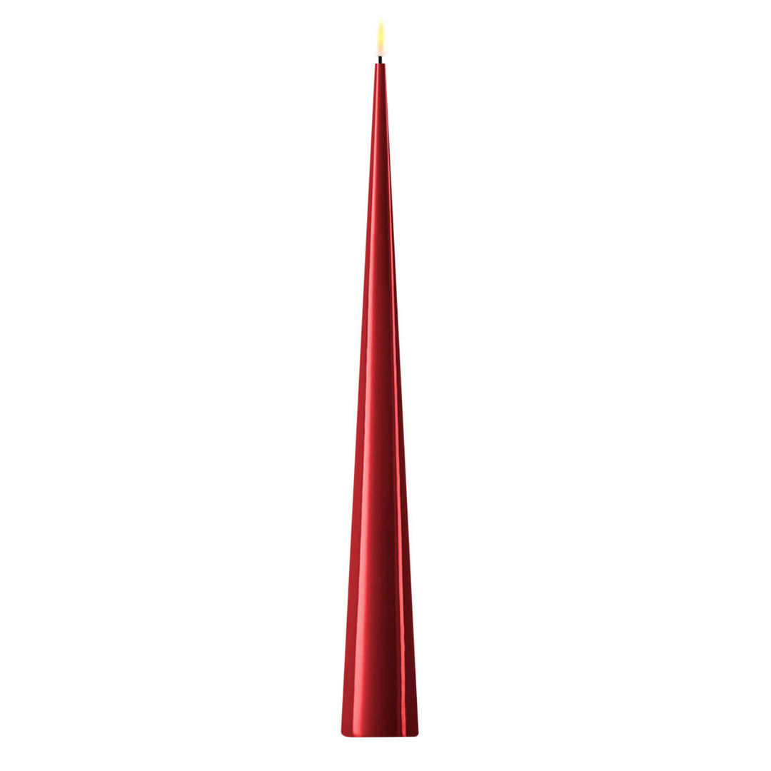 Flameless LED Bordeaux Cone Candle
