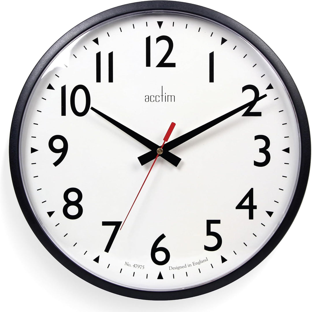 Commander Black Wall Clock