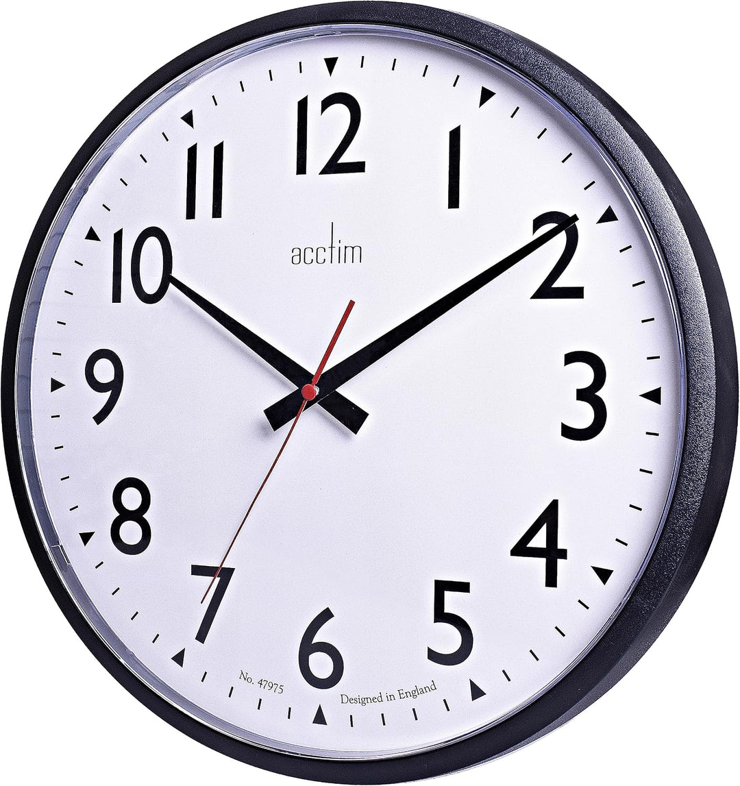 Commander Black Wall Clock