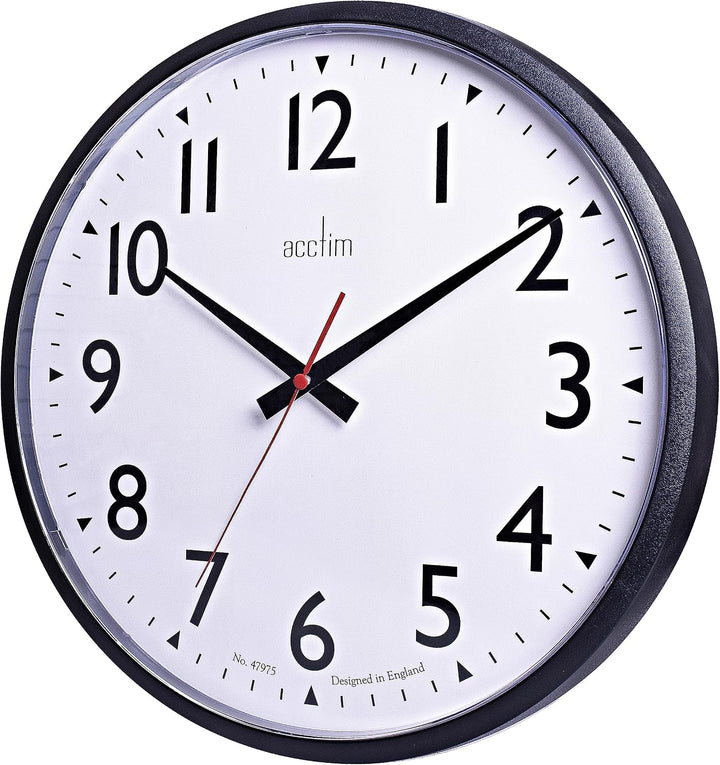 Commander Black Wall Clock