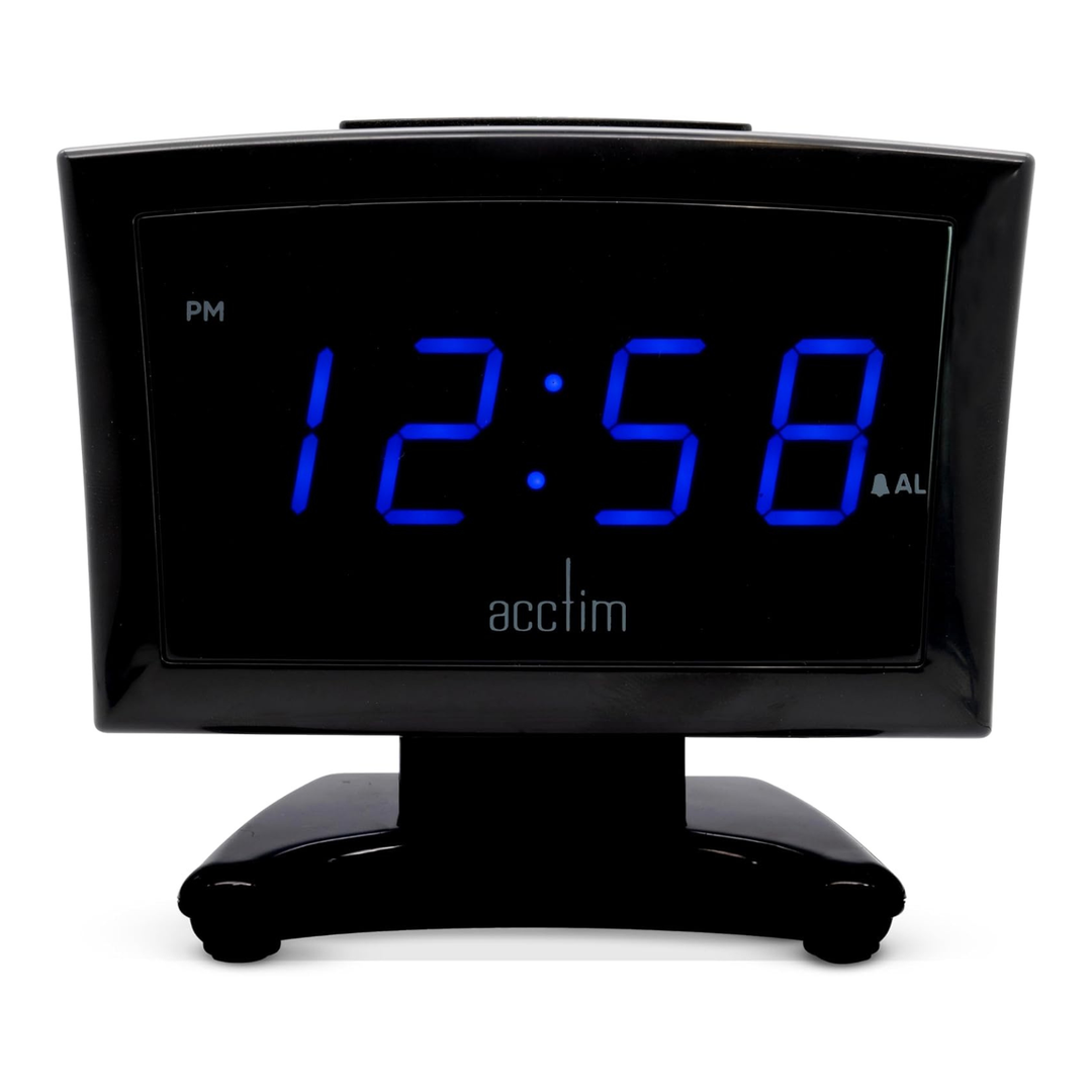 Jenson Black LED Alarm Clock