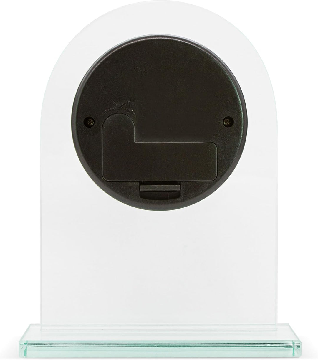 Ledburn Glass Mantel Clock with Luminous Hands