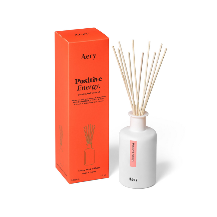 Positive Energy Reed Diffuser - Pink Grapefruit, Vetiver & Mint