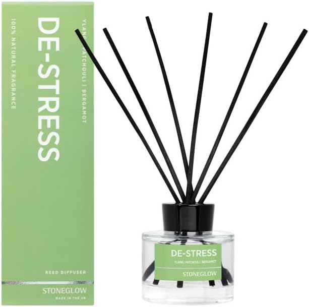De-Stress Ylang, Patchouli & Bergamot Reed Diffuser - Wellbeing Collection