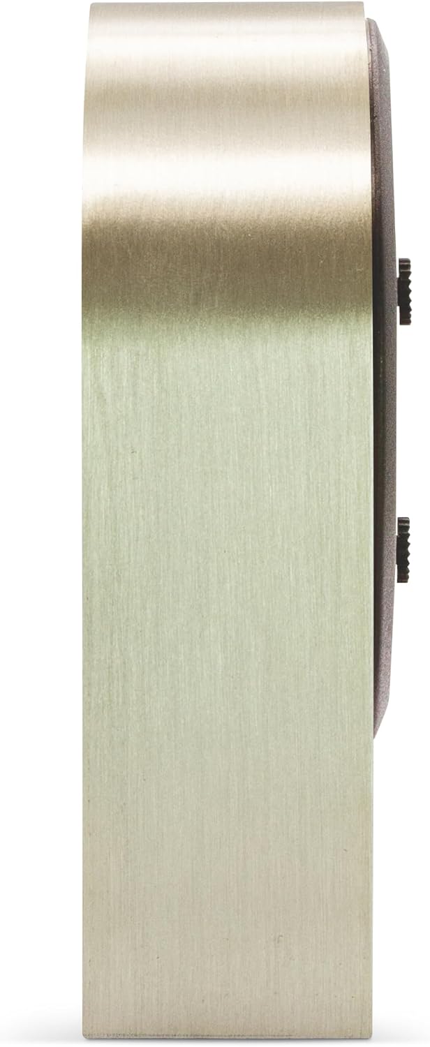 Sutherland Champagne Brushed Metal Mantel Clock