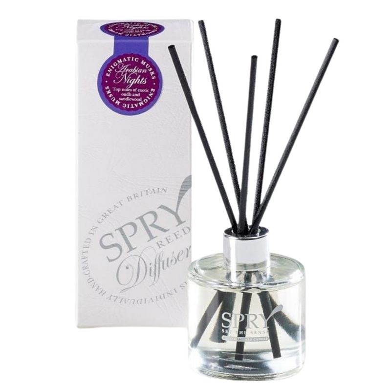 Arabian Nights Enigmatic Musks Clear Reed Diffuser - Plum Retail