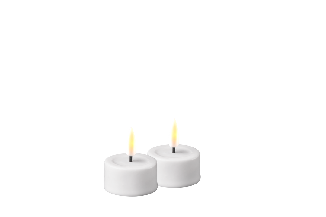 Flameless LED White Wax Pillar Candle